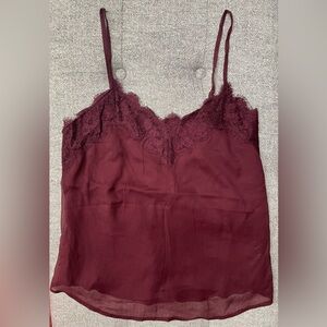 Abercrombie & Fitch Maroon Lace Cami NWT